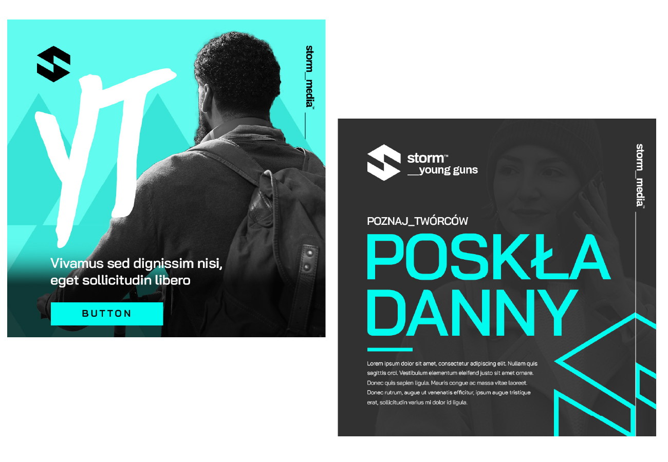 grafiki pod social media projekt